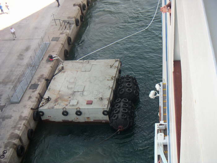Wir docken an